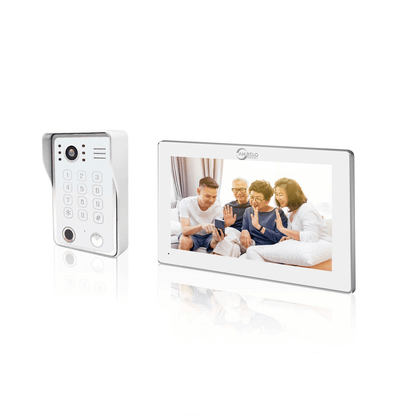 Anjielo with infrared night vision HD 1080p camera, 148° ultra-wide field of view, with camera and monitor family villa apartment viewing system