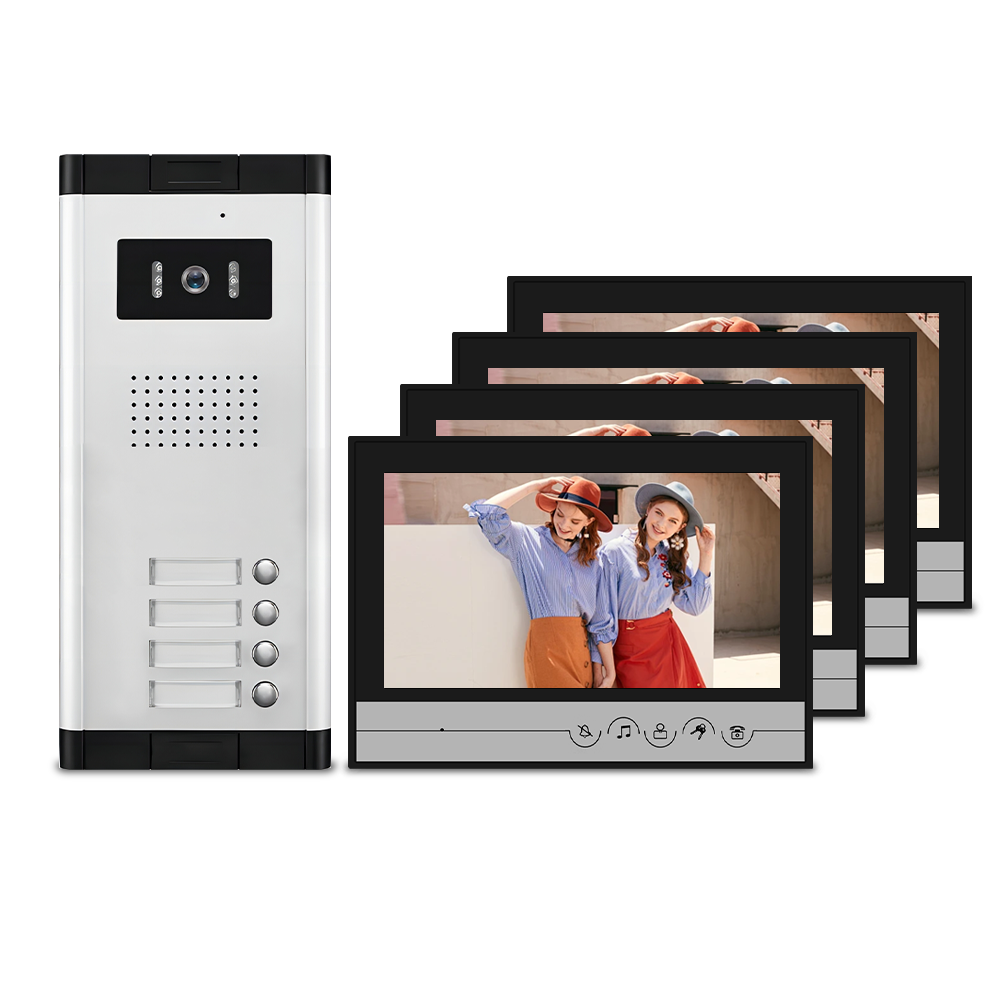 AnjieloSmart Tuya Wifi 9 inch Video Door Phone Intercom System for 2/3/4/5/6/8/10/12 Villa video Intercom