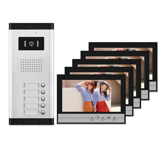 AnjieloSmart Tuya Wifi 9 inch Video Door Phone Intercom System for 2/3/4/5/6/8/10/12 Villa video Intercom