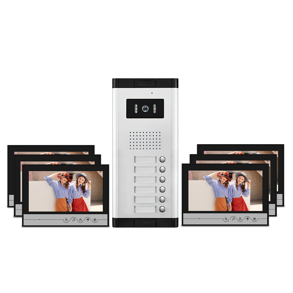 AnjieloSmart Tuya Wifi 9 inch Video Door Phone Intercom System for 2/3/4/5/6/8/10/12 Villa video Intercom