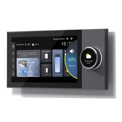 Anjielo 7-inch high-definition screen with a rotary knob for control, supporting mobile phone connection to the host with a 32GB storage card for home music background playback.