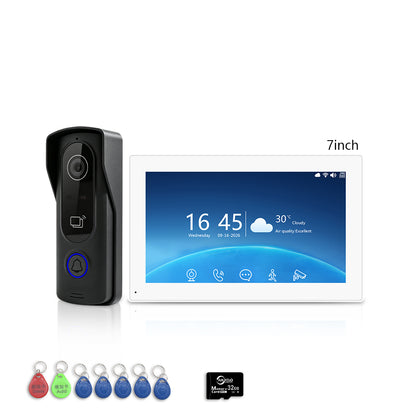 Anjielo Smart 2-Wire Two Way Audio Video Intercom System, 7/10 Inch Touch Monitor, Tuya App Remote Unlock  Home Security Door Phone