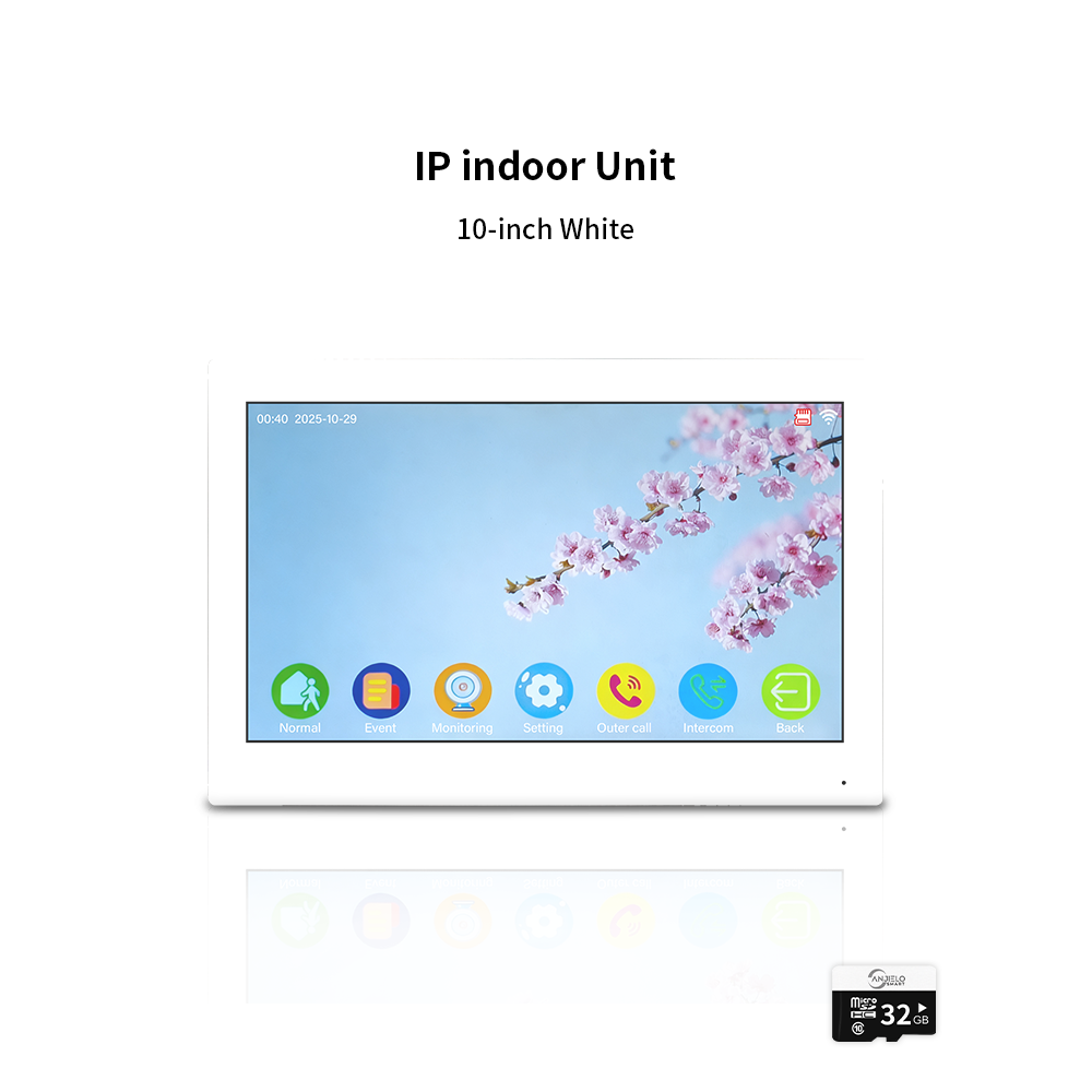 AnjieloSmart Newest Facial Recognition Video Intercom Multi-screen Display  IP AI Terminal For Multi-Apartment