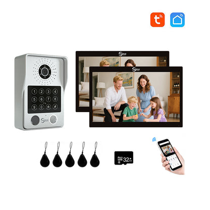 Anjielo Smart Advanced 4 Wired Smart Video Intercoms System Door Access Control Device with Clear Audio & Visual Connectivity Support IP Camera