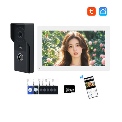 ANJIELO Smart Security Intercom System with 1080P 7/10-inch Touch Screen and Waterproof Door Phone, 140° Ultra-wide-angle Monitoring For Home