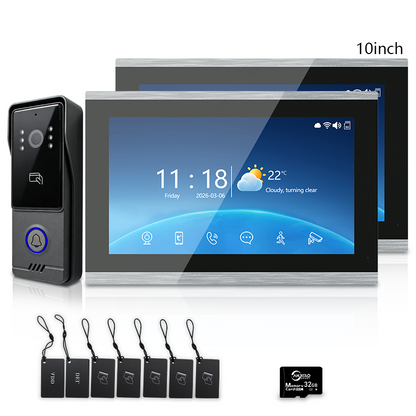 Anjielo Good Quality WIFI 1080P Video Door Phone 4-wire TUYA Smart Door Phone Intercom System Home Security Phone
