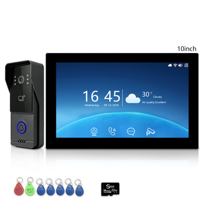 Anjielo Tuya Smart Home Two-wire Video Door Phone 7/10 Inch Touch Screen Indoor Monitor Motion Detection Intercom System