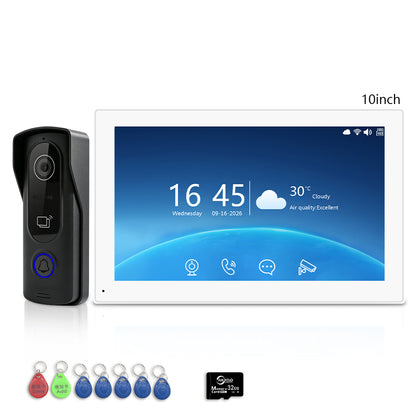 Anjielo Smart 2-Wire Two Way Audio Video Intercom System, 7/10 Inch Touch Monitor, Tuya App Remote Unlock  Home Security Door Phone