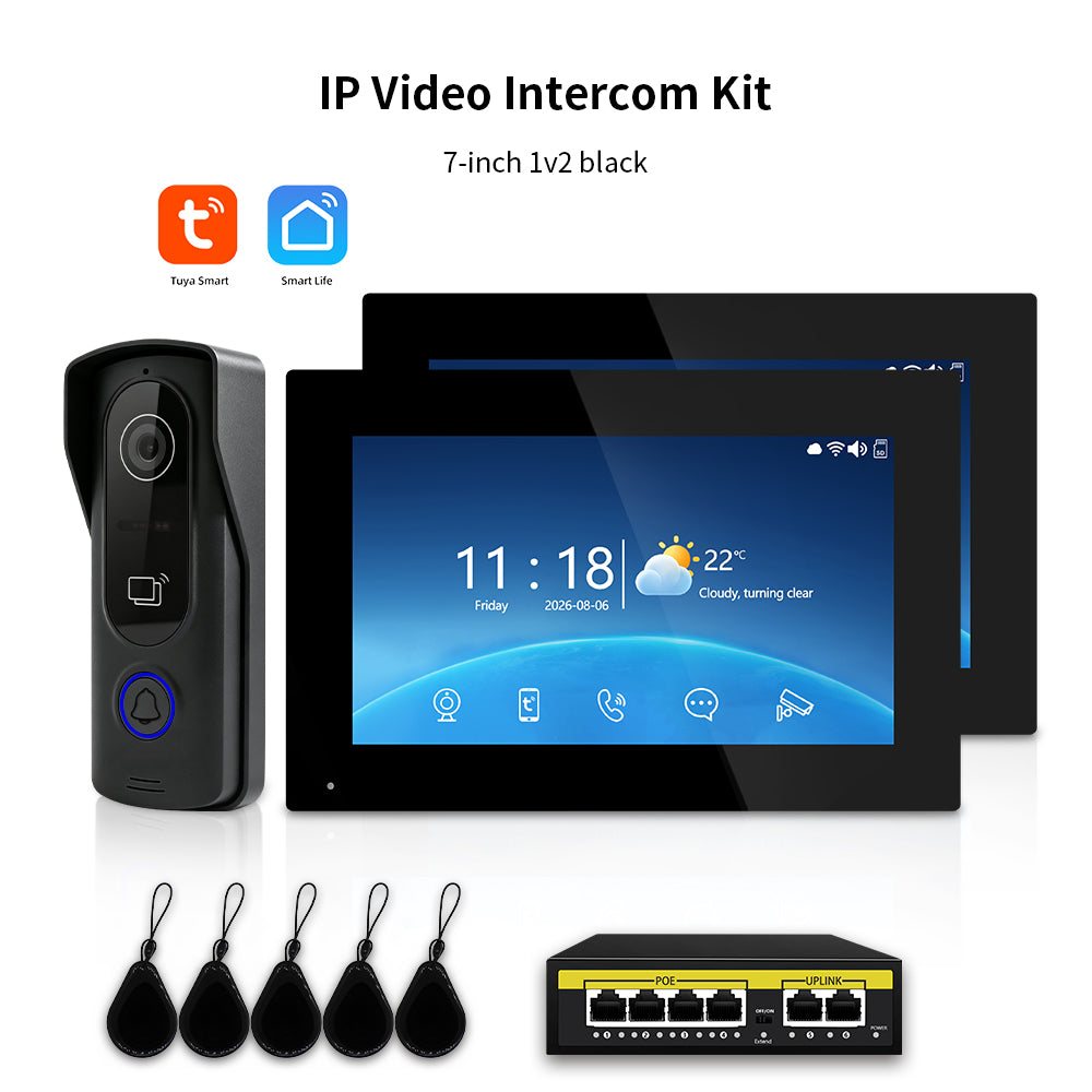 Anjielo Smart Tuya IP HD Video Intercom Doorbell System for Villa Home Access Control