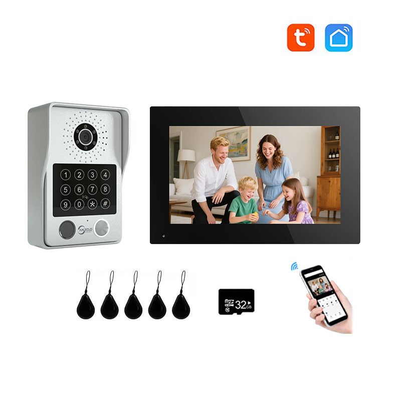 Anjielo Smart Advanced 4 Wired Smart Video Intercoms System Door Access Control Device with Clear Audio & Visual Connectivity Support IP Camera