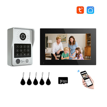 Anjielo Smart Advanced 4 Wired Smart Video Intercoms System Door Access Control Device with Clear Audio & Visual Connectivity Support IP Camera