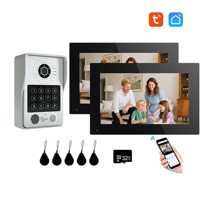 Anjielo Smart Advanced 4 Wired Smart Video Intercoms System Door Access Control Device with Clear Audio & Visual Connectivity Support IP Camera