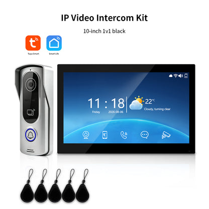 Anjielo Smart Tuya IP HD Video Intercom Doorbell System for Villa Home Access Control