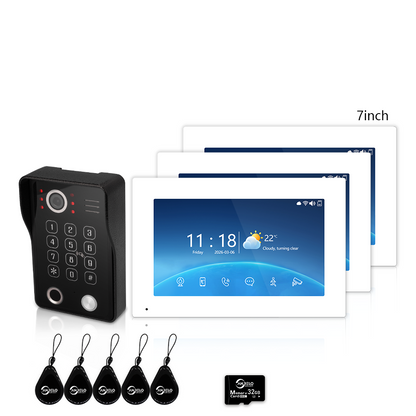Anjielo 1080P Villa Video Intercom Tuya Smart IP65 Waterproof  4 Wire 5-in-1 Unlocking Video Intercom System