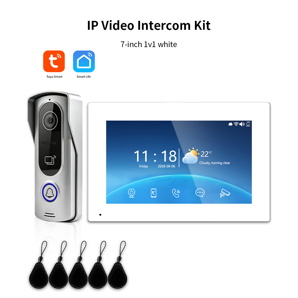 Anjielo Smart Tuya IP HD Video Intercom Doorbell System for Villa Home Access Control