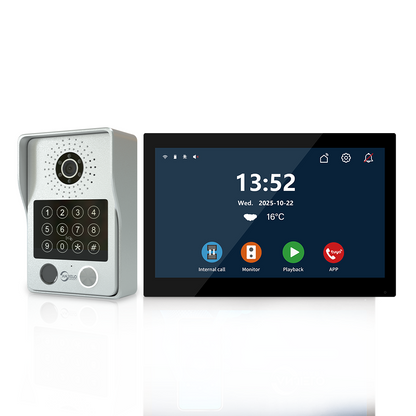 Anjielo Smart Advanced 4 Wired Smart Video Intercoms System Door Access Control Device with Clear Audio & Visual Connectivity Support IP Camera