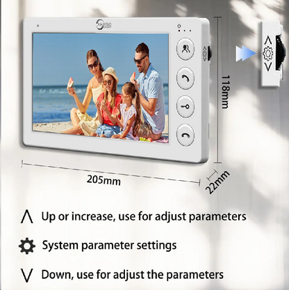 Anjielo Seamless Building Communication Real-time Monitoring 7-inch Display Smart Building Video Intercom