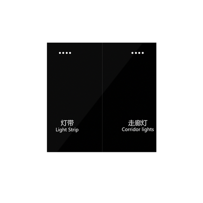 Anjielo smart two-button switch supports Zigbee capacitive touch multi-device linkage scenarios
