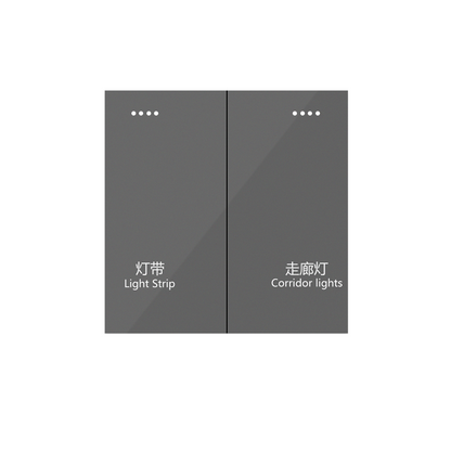 Anjielo smart two-button switch supports Zigbee capacitive touch multi-device linkage scenarios