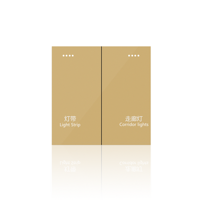 Anjielo smart two-button switch supports Zigbee capacitive touch multi-device linkage scenarios