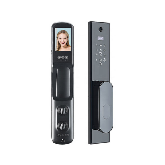 Anjielo Tuya fingerprint smart lock with video intercom to protect home security Automatic smart lock Password fingerprint recognition smart lock