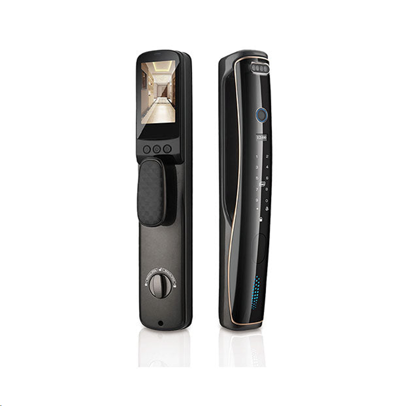 Anjielo protects family security 6 ways to open the door key IC card fingerprint password digital face recognition tuya smart door lock