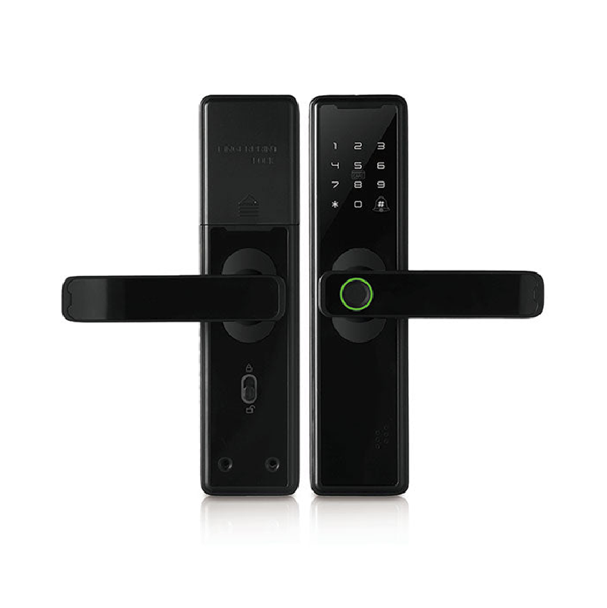 Anjielo WIFI APP smart door lock aluminum alloy fingerprint built-in digital handle waterproof graffiti smart door lock