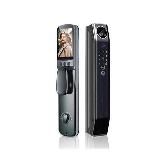 Anjielo with video intercom fingerprint 3D face recognition digital graffiti Wifi lock multi-function graffiti smart door lock
