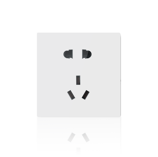 Anjielo smart five-hole socket ZigBee 3.0 wireless connection PC flame retardant material zero-live wire five-hole socket