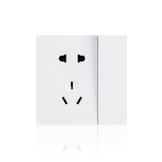Anjielo five-hole socket with button supports zigbee3.0 zero-live wire PC flame retardant material smart socket