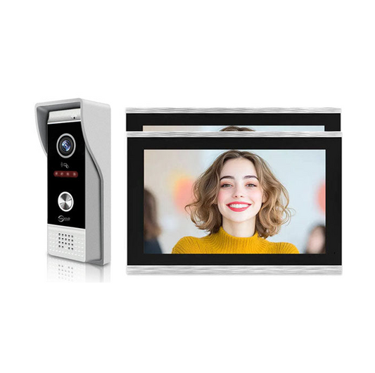 Anjielo 10 Inch Touch Screen 1080P Doorbell Camera Wired Video IC Unlock for Villa Home TUYA Video Intercom Door Phone Kit