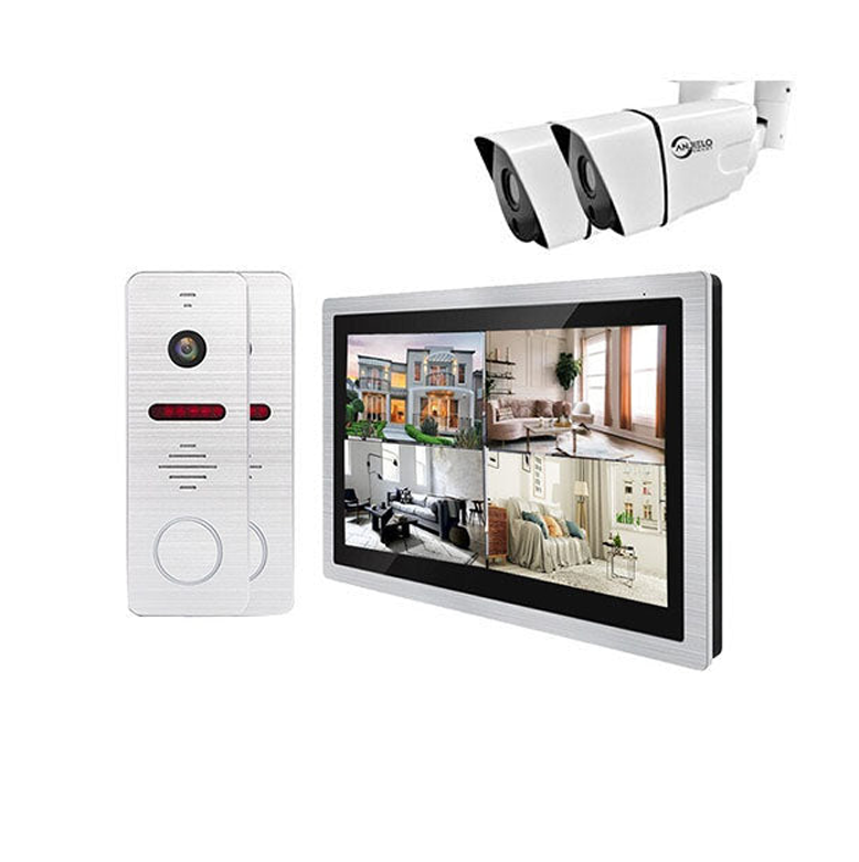 Anjielo Tuya DVR 1080P Smart Doorbell 10 Inch 1080P Video Intercom for Home Security WiFi Touch Screen