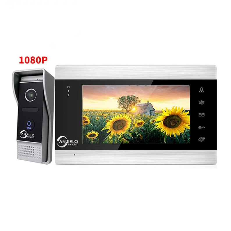 Anjielo tuya 7-inch video doorbell smart intercom with Wifi camera for smart home apartment two-way intercom night vision