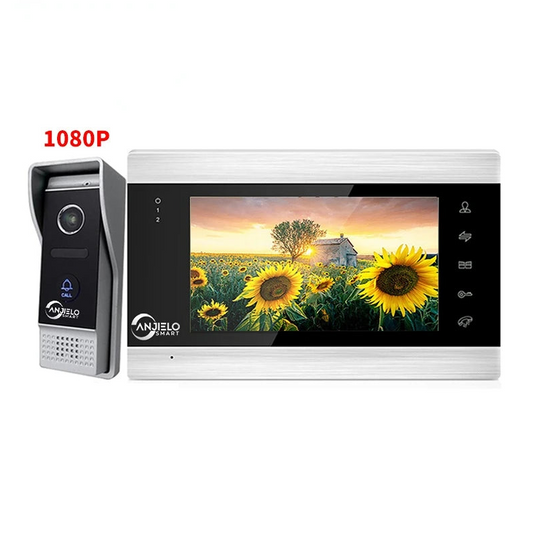 Anjielo tuya 7-inch video doorbell smart intercom with Wifi camera for smart home apartment two-way intercom night vision