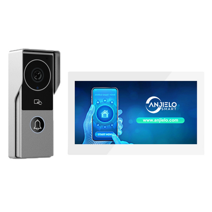 ANJIELO SMART FHD1080P Video Intercom Doorbell Touch Screen with Wired Doorbell 1080P 140° Video Intercom