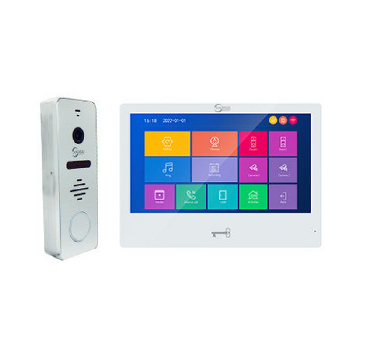 Anjielo Tuya 10 Inch Touch Screen Indoor Surveillance 1080P 160° Wide Angle Doorbell Camera Video Intercom System