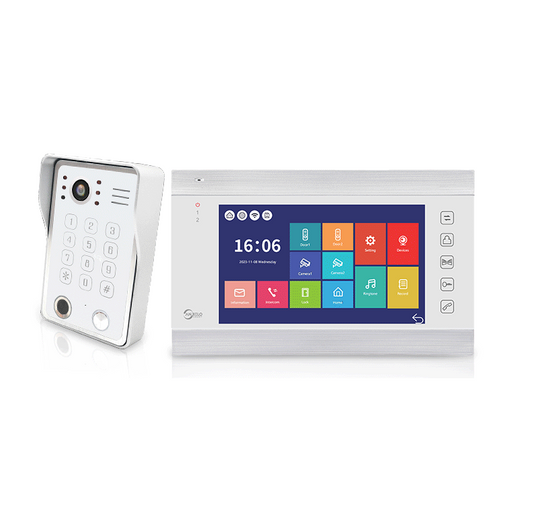 Anjielo Smart 7 inch Touch Screen Wifi Video Doorbell 1080p Resolution App Phone Control Remote Lock for Android and iOS Devices