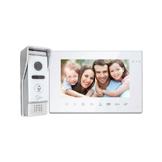 Anjielo 7 Inch Surveillance Video Doorbell with Camera 1080P Motion Detection Tuya Video Intercom System for Home Security