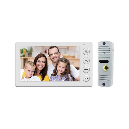 Anjielo 7-inch outdoor video doorbell for home night vision unlocking metal doorbell rugged and durable video intercom system