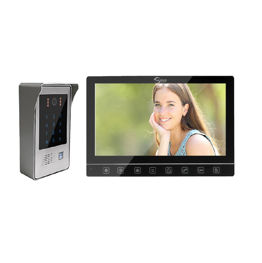 Anjielo 10 Inch with Monitor for Home Security Graffiti 1080P Screen Video Intercom Smart Doorbell Night Vision Camera