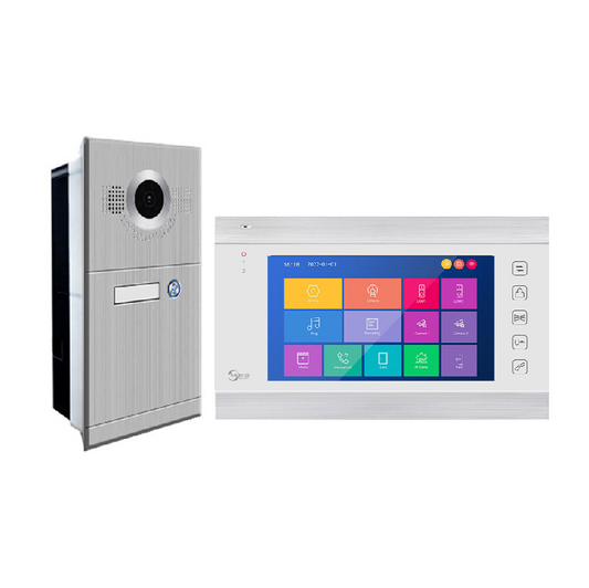 Anjielo 7-inch for apartment home tuya smart 1080P wired video doorbell camera protect home security video intercom