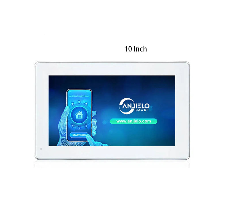 Anjielo Smart 1080P 7/10 Inch Touch Monitor with RFID Card Access Control System for Home Villa 2 Line Video Intercom Doorbell Kit
