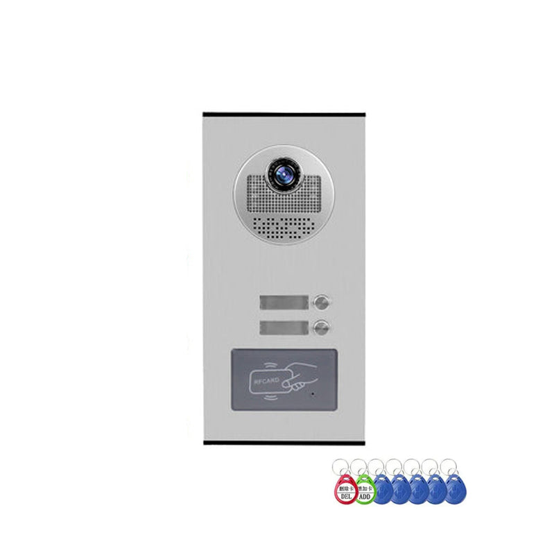 Anjielo 700TVL outdoor infrared night vision camera with RFID access control is suitable for video intercom systems in 2/3/4/6/8/10/12-unit apartments and villas.