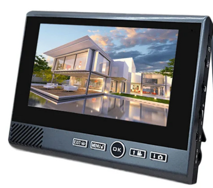 7 Inch 2.4Ghz Wireless Video Intercom Punch-Free Motion Detection Long Standby Visual Doorbell System