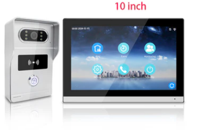 Anjielo Smart 1080P Waterproof Video Doorbell Night Vision with Motion Detection IP Video Intercom System fOR Multi-Users