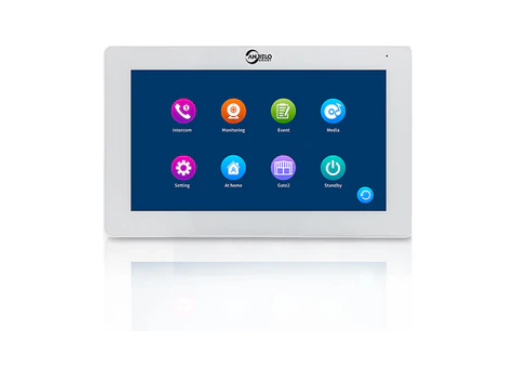 Anjielo Smart 2-Wire 1080P Full HD Video Intercom System - 7 Inch Screen with Night Vision for Apartment Security