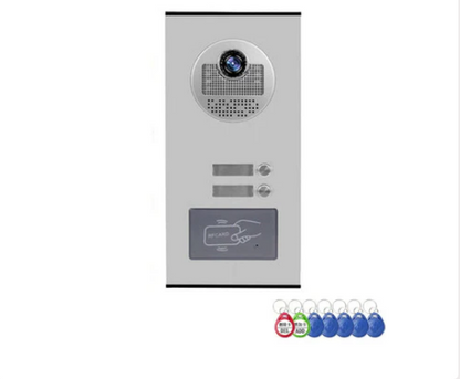 Anjielo Smart Video Intercom System 700TVL with RFID Access Outdoor Camera Video Doorphone Doorbell IR Night Vision for 2/3/4/6/8/10/12 for Multi-Room of Apartments and Villa