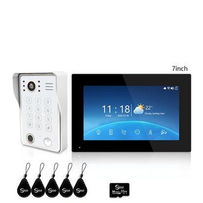 Anjielo 1080P Villa Video Intercom Tuya Smart IP65 Waterproof  4 Wire 5-in-1 Unlocking Video Intercom System