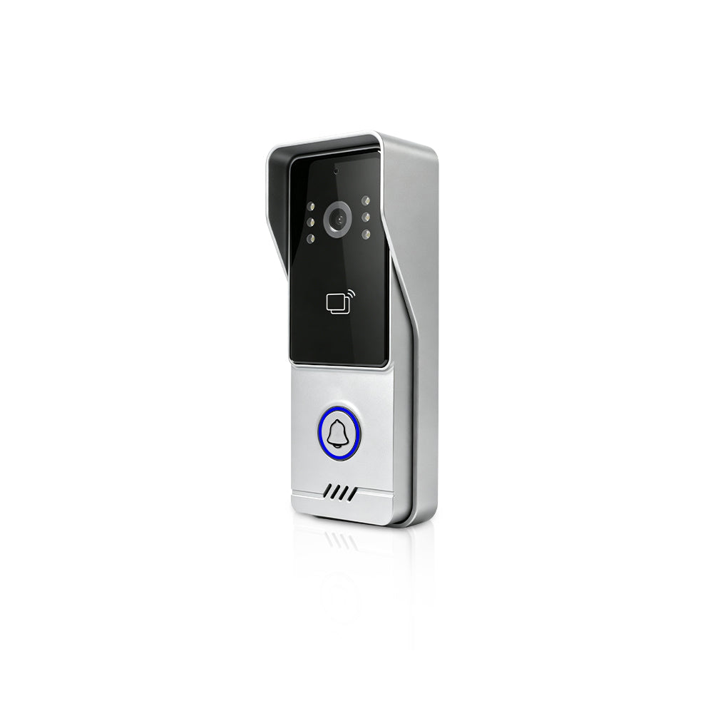 Anjielo 4-Wire Video Intercom | 7/10" Touch Screen Tuya Video Doorbell, IP65, RFID Remote Unlock, Night Vision Motion Detection