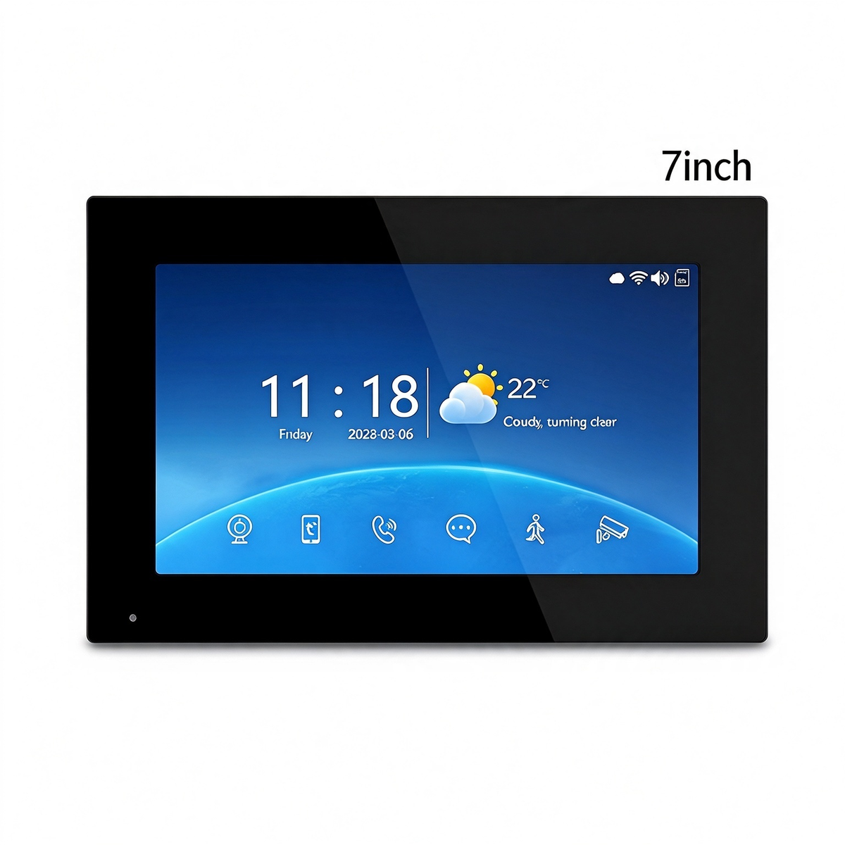 Anjielo 4-Wire Video Intercom | 7/10" Touch Screen Tuya Video Doorbell, IP65, RFID Remote Unlock, Night Vision Motion Detection